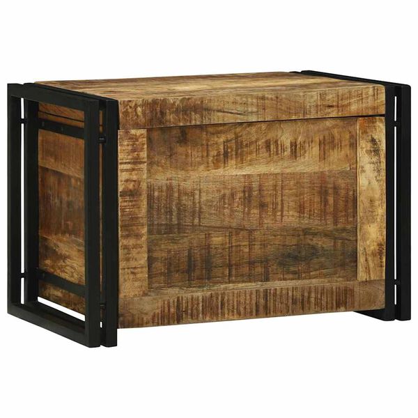 vidaXL Bo&icirc;te de rangement 60 x 40 x 41 cm Bois de mangue massif