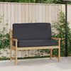 vidaXL Coussin pour assise / dossier de palette Noir 120 x 50 x 12 cm