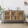 vidaXL Buffet noir 105x30x65 cm bois d'ing&eacute;nierie