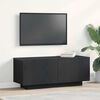 vidaXL Meuble TV Ch&ecirc;ne noir 100 x 35 x 40 cm Bois d'ing&eacute;nierie