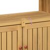 vidaXL Table console de jardin 80x35x75 cm bois massif d'acacia