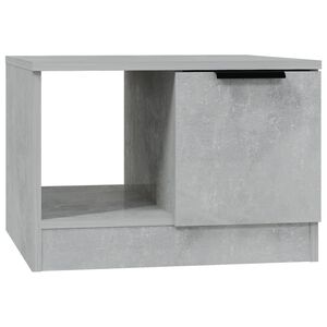 vidaXL Table basse gris b&eacute;ton 50x50x36 cm bois d'ing&eacute;nierie