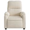 vidaXL Fauteuil inclinable beige tissu microfibre