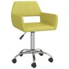 vidaXL Chaises pivotantes &agrave; manger lot de 4 vert tissu
