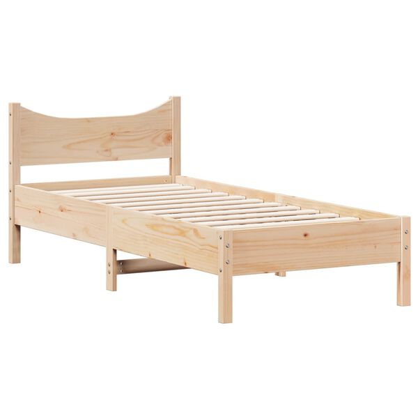 vidaXL Cadre de lit sans matelas 90x200 cm bois de pin massif