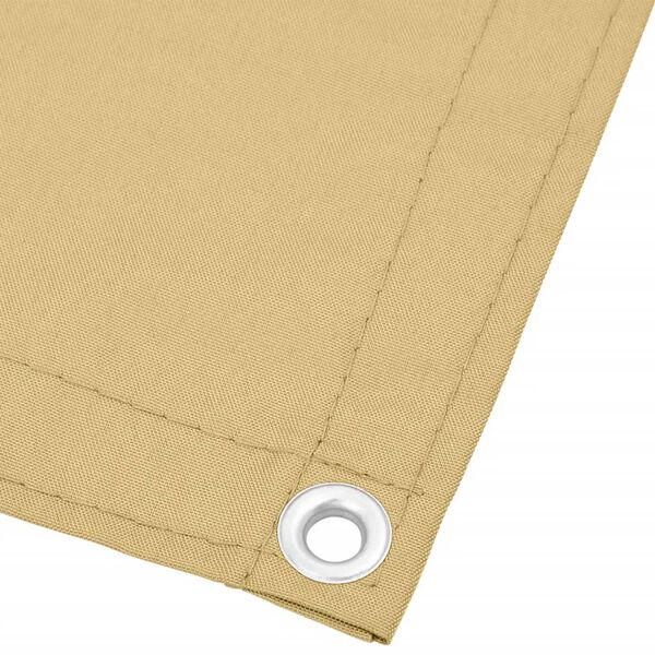 vidaXL &Eacute;cran de balcon sable 75x500 cm 100% polyester oxford