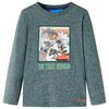 vidaXL T-shirt enfants &agrave; manches longues imprim&eacute; dinosaure 128