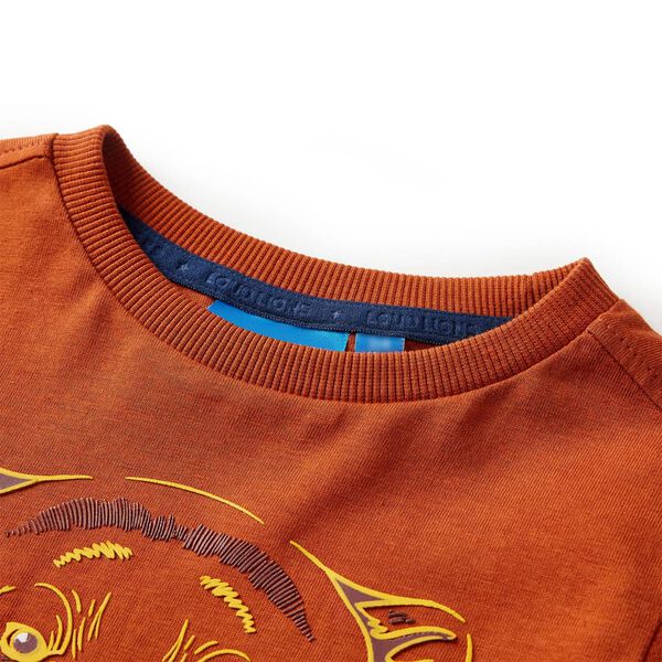 T-shirt enfants &agrave; manches longues rouille clair 104