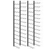 vidaXL Casiers &agrave; bouteilles muraux pour 72 bouteilles 2 pcs Noir Fer