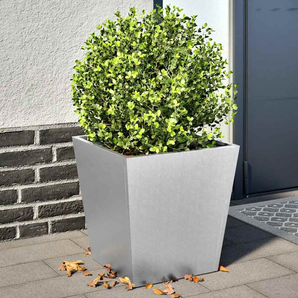 vidaXL Jardini&egrave;res 2 pcs 40x40x40 cm acier galvanis&eacute;