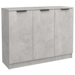 vidaXL Buffet Gris b&eacute;ton 90,5x30x70 cm Bois d'ing&eacute;nierie