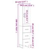 vidaXL Buffet haut Ch&ecirc;ne sonoma 34,5x34x180 cm Bois d'ing&eacute;nierie