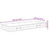 vidaXL Matelas &agrave; ressorts ensach&eacute;s duret&eacute; moyenne 90x190 cm