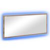 vidaXL Miroir Ch&ecirc;ne artisanal 90 x 8,5 x 37 cm Bois d'ing&eacute;nierie