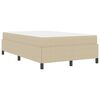 vidaXL Cadre de lit avec matelas Gris Vert Clair 120 x 200 cm tissu
