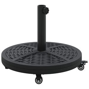 vidaXL Pied de parasol Art d&eacute;co Noir &Oslash; 45 x 39,5 cm Fer