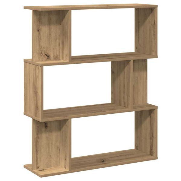 vidaXL Biblioth&egrave;que ch&ecirc;ne artisanal 80x24x96 cm bois d'ing&eacute;nierie