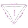 vidaXL Voile d'ombrage sable 3x3x4,24 m 100 % polyester oxford