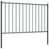 vidaXL Panneau de cl&ocirc;ture avec poteaux en acier thermolaqu&eacute; 1,7 x 1 m Anthracite