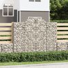 vidaXL Paniers &agrave; gabions arqu&eacute;s 9 pcs 200x50x160/180 cm Fer galvanis&eacute;