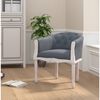 vidaXL Chaise &agrave; manger Gris fonc&eacute; Velours