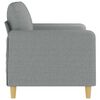 vidaXL Canap&eacute; &agrave; 2 places Gris clair 120 cm Tissu