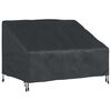 vidaXL Housse de banc de jardin Noir 130 x 95 x 40 / 80 cm Tissu 210D