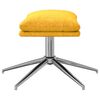 vidaXL Repose-pied Jaune moutarde 60x60x35 cm Tissu