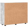 vidaXL Cabinet en Bois avec stockage Gris b&eacute;ton 88,5 x 30,5 x 73 cm