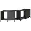 vidaXL &Eacute;tag&egrave;res de rangement pour spa 2 pcs noir r&eacute;sine tress&eacute;e