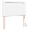 vidaXL T&ecirc;te de lit LED Blanc 90 cm Cuir synth&eacute;tique