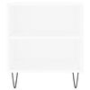vidaXL Table basse blanc 102x44,5x50 cm bois d'ing&eacute;nierie