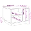 vidaXL Table basse vieux bois 55x55x42 cm bois d'ing&eacute;nierie