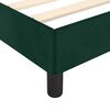 vidaXL Cadre de lit sans matelas vert fonc&eacute; 140x190 cm velours