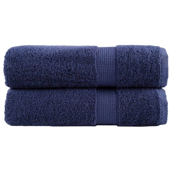 vidaXL Serviettes de bain de qualit&eacute; sup&eacute;rieure SOLUND 2 pcs 600g/m&sup2;
