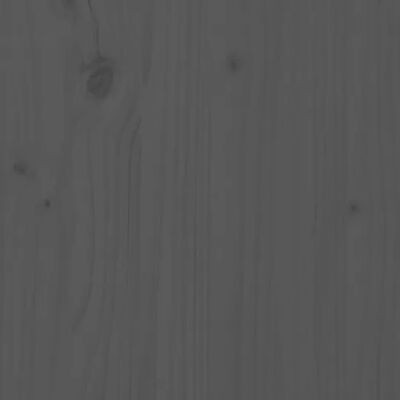 vidaXL Lit de palette Gris 140x190 cm Bois de pin massif