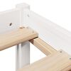 vidaXL Cadre de lit sans matelas blanc 140x190 cm bois de pin massif