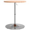 vidaXL Table de bar &Oslash;60x90,5 cm bois massif de h&ecirc;tre