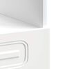 vidaXL Armoire &agrave; four Kalmar blanc brillant bois d'ing&eacute;nierie
