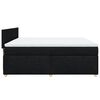 vidaXL Sommier &agrave; lattes de lit avec matelas Noir 180x200 cm Tissu