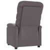 vidaXL Fauteuil inclinable r&eacute;glable avec repose-pieds gris similicuir