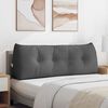 vidaXL Coussin de Dos Gris fonc&eacute; 140 x 24 x 50 cm tissu