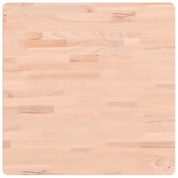 vidaXL Dessus de table 60x60x2,5 cm carr&eacute; bois massif de h&ecirc;tre