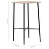 vidaXL Ensemble de bar 5 pcs Similicuir Blanc