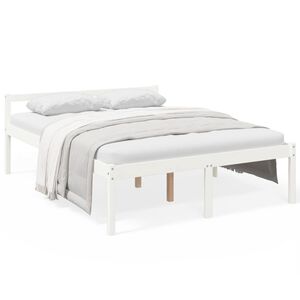 vidaXL Lit pour personne &acirc;g&eacute;e sans matelas 150x200 cm bois pin massif