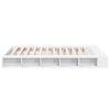 vidaXL Cadre de lit sans matelas blanc 140x200 cm