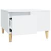 vidaXL Table basse blanc 55x55x36,5 cm bois d'ing&eacute;nierie