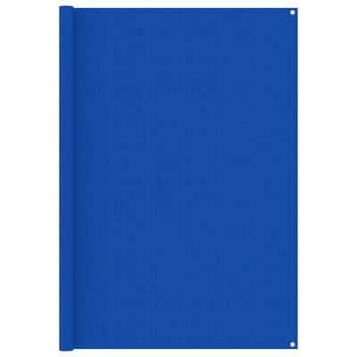vidaXL Tapis de tente 200x400 cm Bleu PEHD