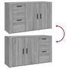 vidaXL Buffet Sonoma gris 100x33x59,5 cm Bois d'ing&eacute;nierie