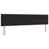 vidaXL Lit &agrave; ressorts avec matelas Noir 200 x 200 cm Polyester